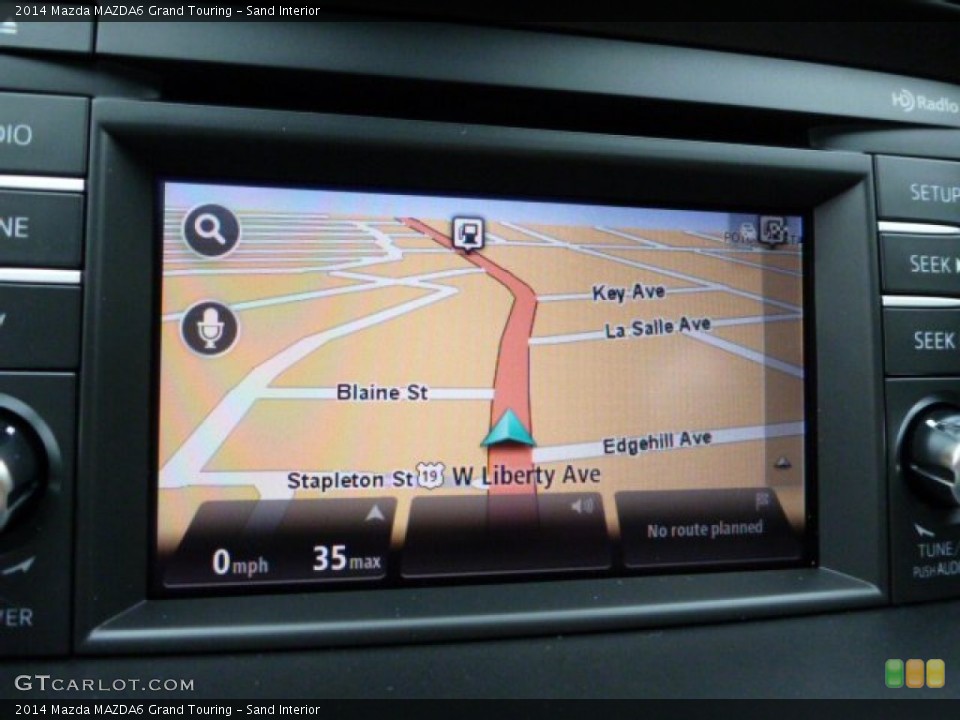 Sand Interior Navigation for the 2014 Mazda MAZDA6 Grand Touring #79753060