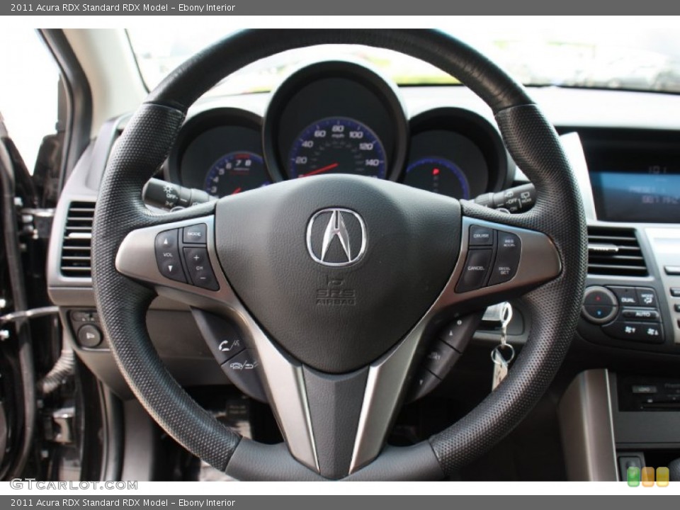 Ebony Interior Steering Wheel for the 2011 Acura RDX  #79753108