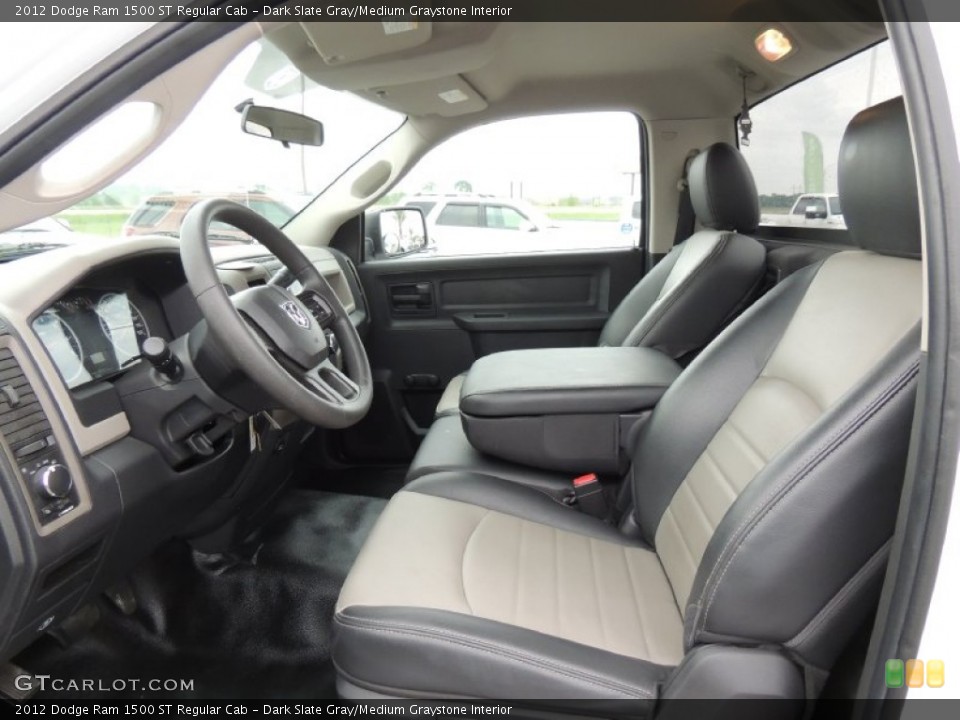 Dark Slate Gray/Medium Graystone Interior Photo for the 2012 Dodge Ram 1500 ST Regular Cab #79753132