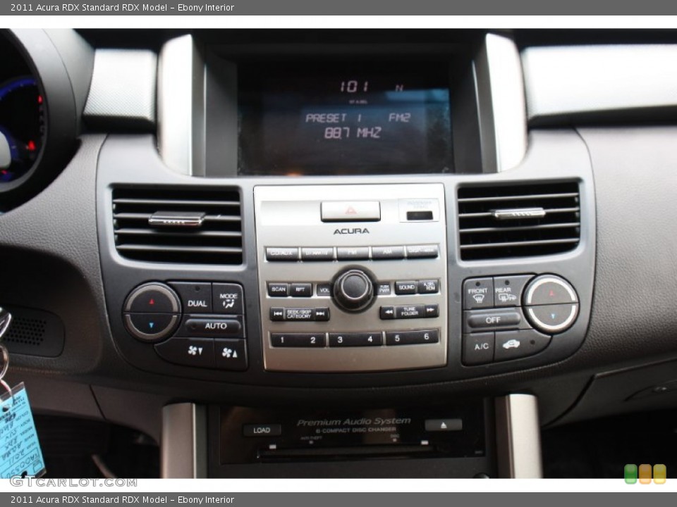 Ebony Interior Controls for the 2011 Acura RDX  #79753147