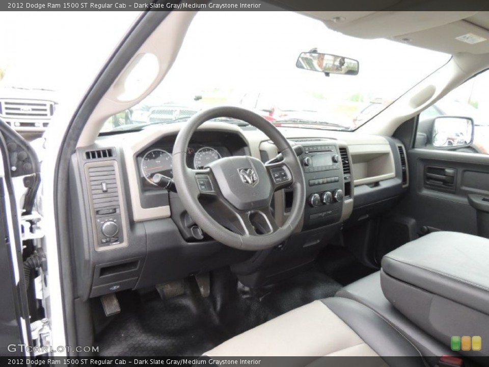 Dark Slate Gray/Medium Graystone Interior Dashboard for the 2012 Dodge Ram 1500 ST Regular Cab #79753156