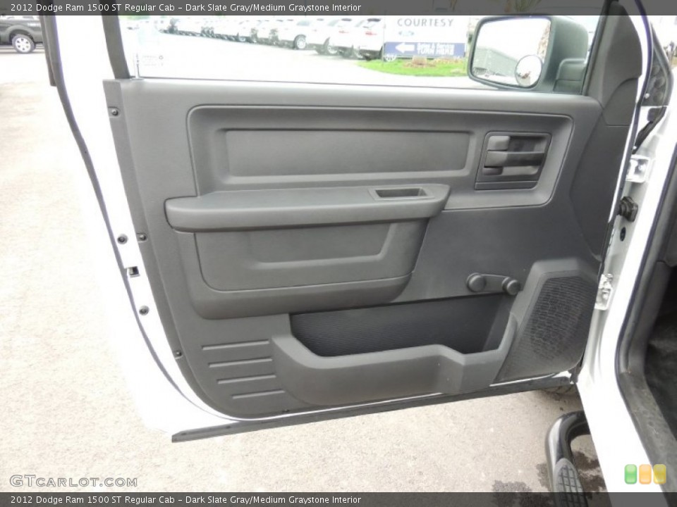 Dark Slate Gray/Medium Graystone Interior Door Panel for the 2012 Dodge Ram 1500 ST Regular Cab #79753178