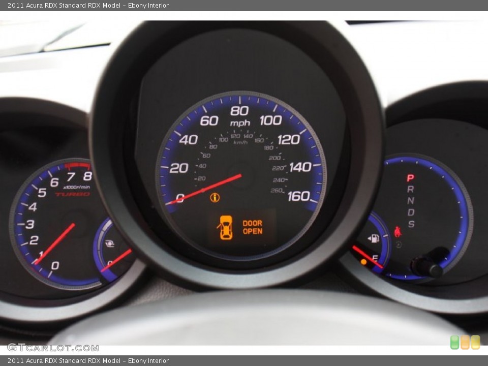 Ebony Interior Gauges for the 2011 Acura RDX  #79753272