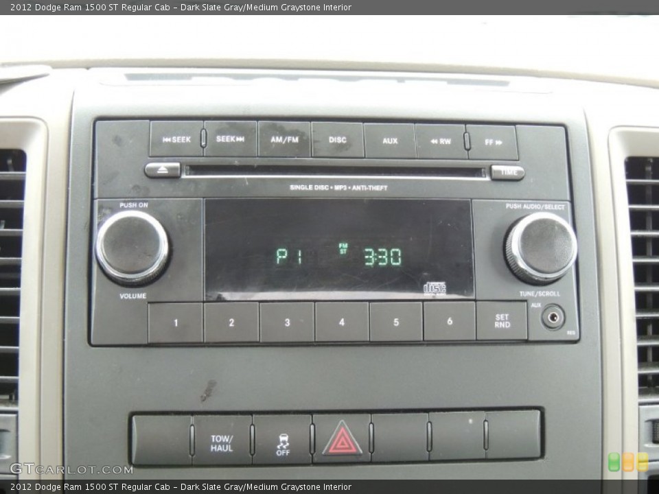 Dark Slate Gray/Medium Graystone Interior Audio System for the 2012 Dodge Ram 1500 ST Regular Cab #79753289