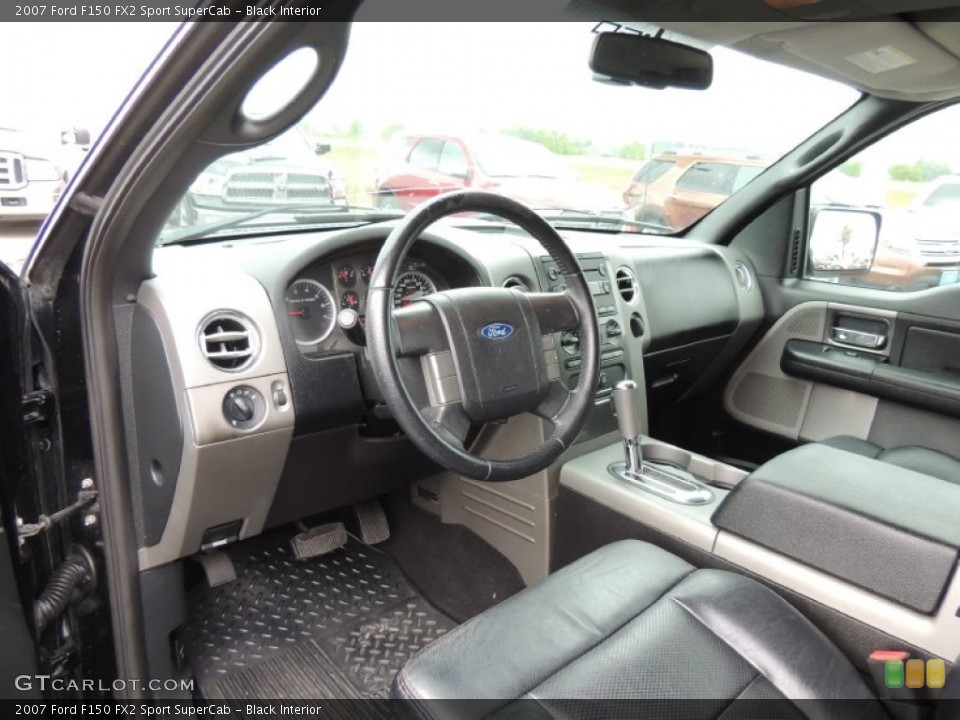 Black Interior Prime Interior for the 2007 Ford F150 FX2 Sport SuperCab #79753657