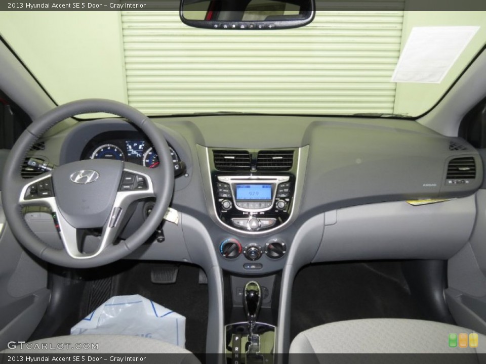 Gray Interior Dashboard for the 2013 Hyundai Accent SE 5 Door #79754133