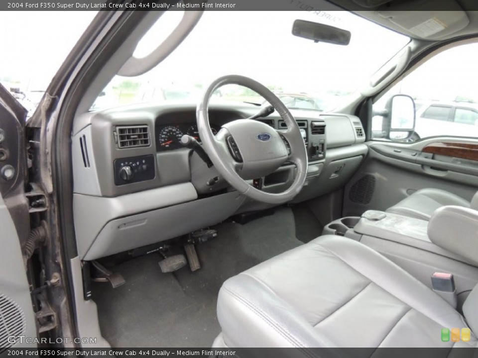 Medium Flint Interior Prime Interior for the 2004 Ford F350 Super Duty Lariat Crew Cab 4x4 Dually #79754265