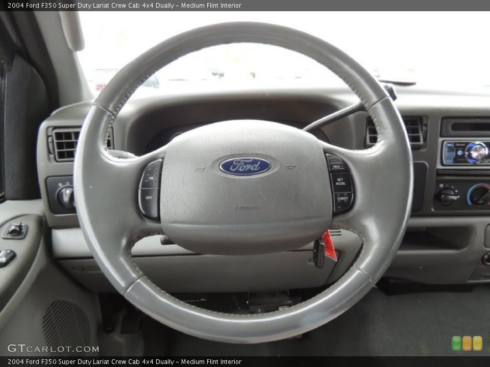 Medium Flint Interior Steering Wheel for the 2004 Ford F350 Super Duty Lariat Crew Cab 4x4 Dually #79754308