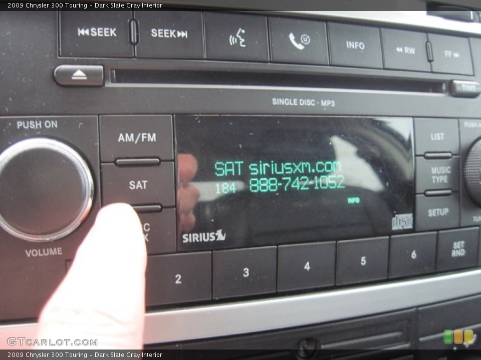 Dark Slate Gray Interior Audio System for the 2009 Chrysler 300 Touring #79754901