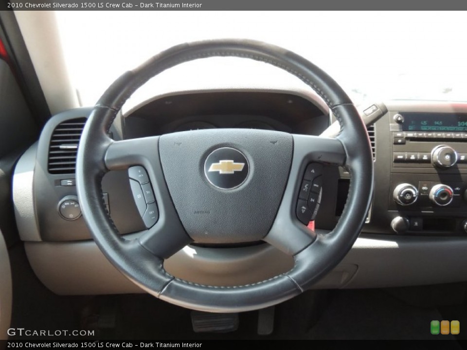 Dark Titanium Interior Steering Wheel for the 2010 Chevrolet Silverado 1500 LS Crew Cab #79757298