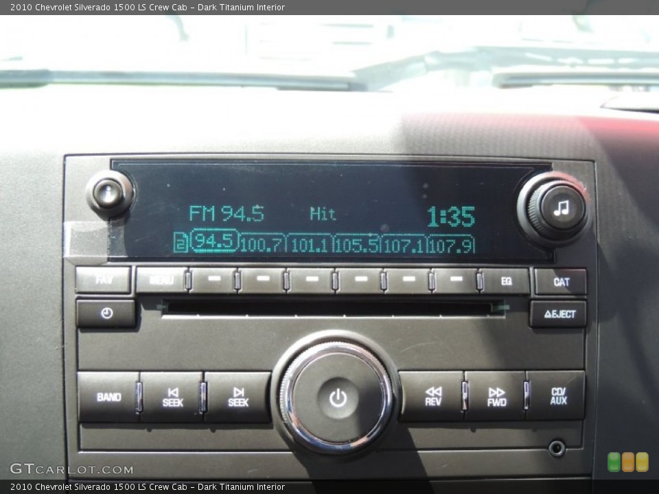Dark Titanium Interior Audio System for the 2010 Chevrolet Silverado 1500 LS Crew Cab #79757385