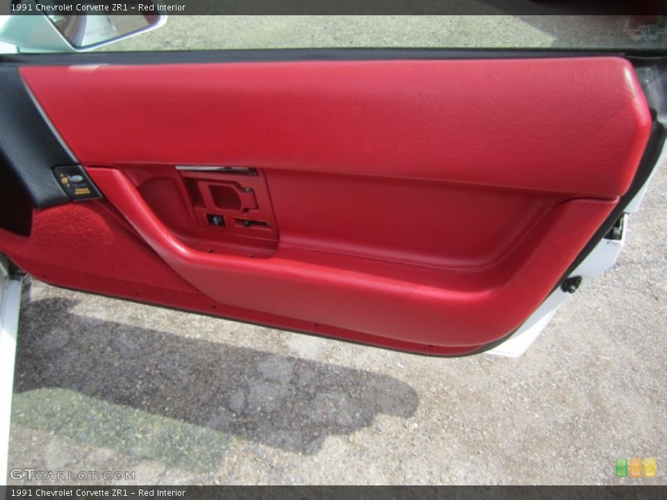 Red Interior Door Panel for the 1991 Chevrolet Corvette ZR1 #79757463