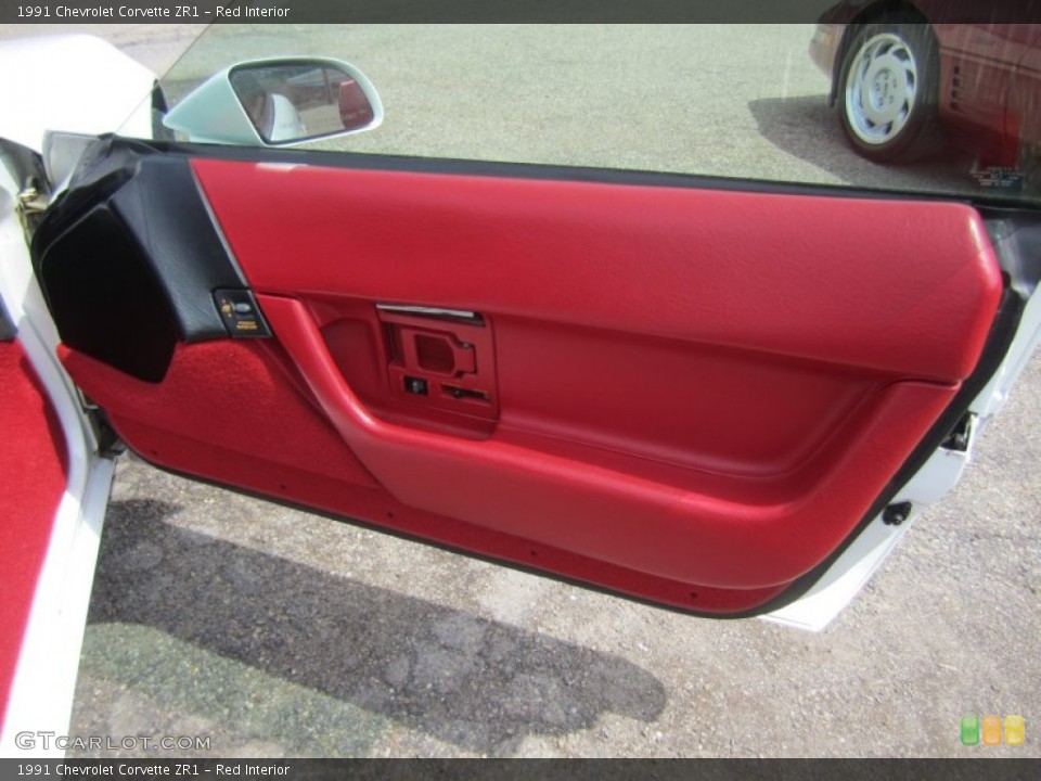 Red Interior Door Panel for the 1991 Chevrolet Corvette ZR1 #79757594