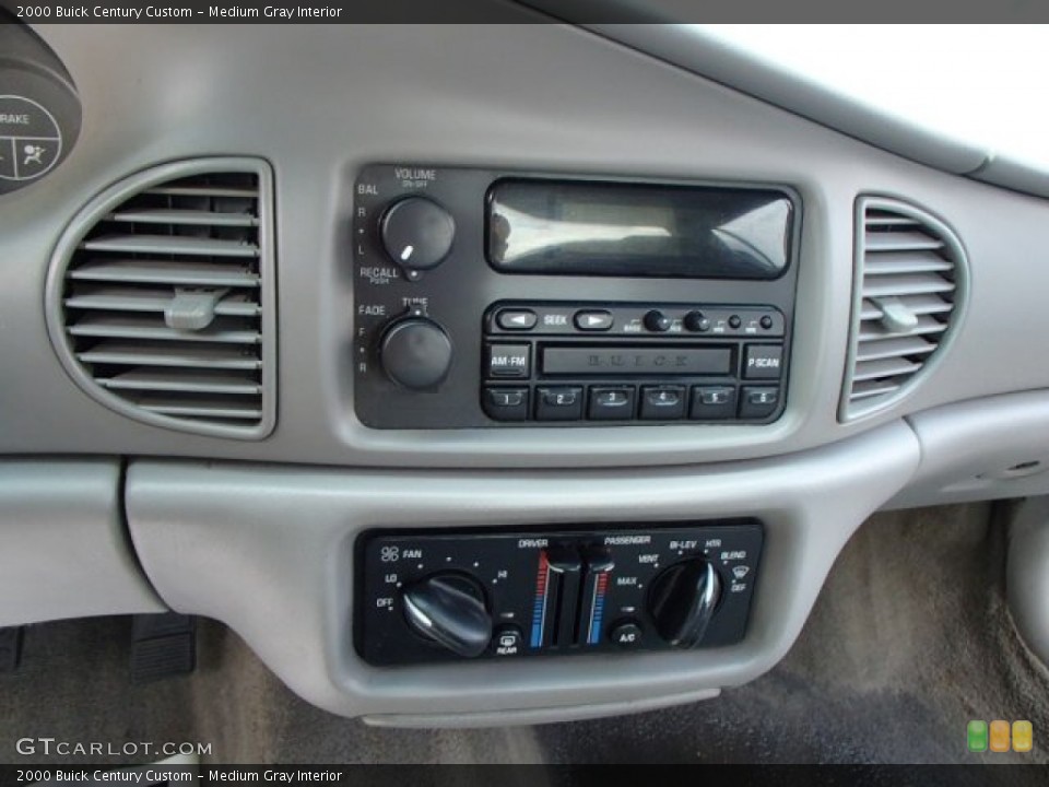 Medium Gray Interior Controls for the 2000 Buick Century Custom #79757606