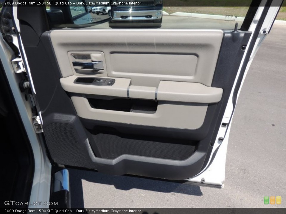 Dark Slate/Medium Graystone Interior Door Panel for the 2009 Dodge Ram 1500 SLT Quad Cab #79759344