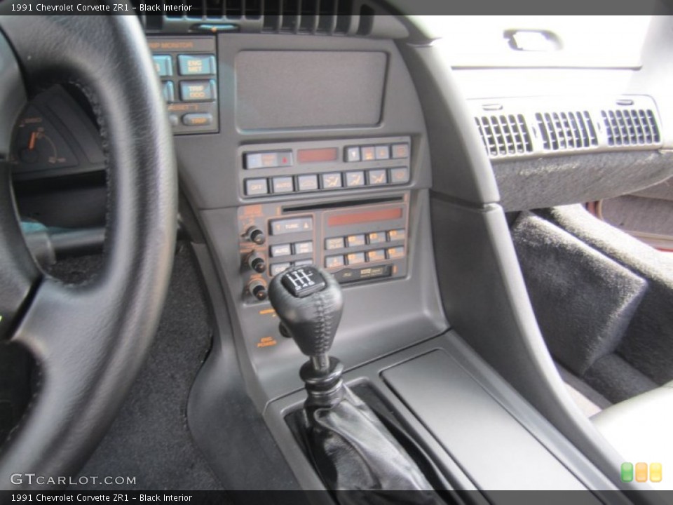 Black Interior Controls for the 1991 Chevrolet Corvette ZR1 #79759356