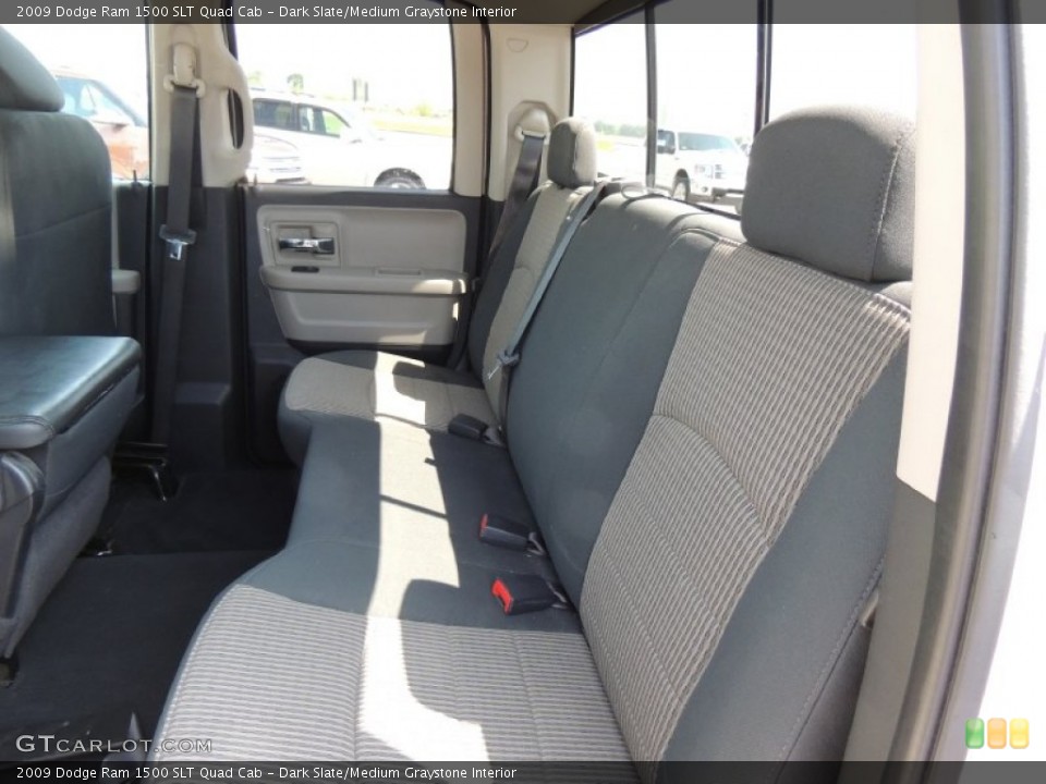 Dark Slate/Medium Graystone Interior Rear Seat for the 2009 Dodge Ram 1500 SLT Quad Cab #79759413