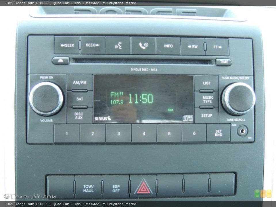 Dark Slate/Medium Graystone Interior Audio System for the 2009 Dodge Ram 1500 SLT Quad Cab #79759586