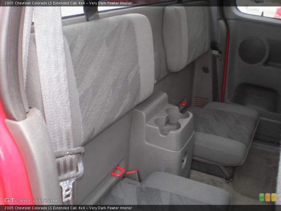 Very Dark Pewter Interior Rear Seat for the 2005 Chevrolet Colorado LS Extended Cab 4x4 #79759682