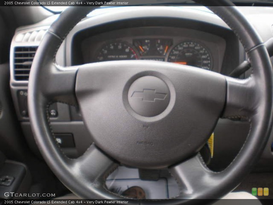 Very Dark Pewter Interior Steering Wheel for the 2005 Chevrolet Colorado LS Extended Cab 4x4 #79759845