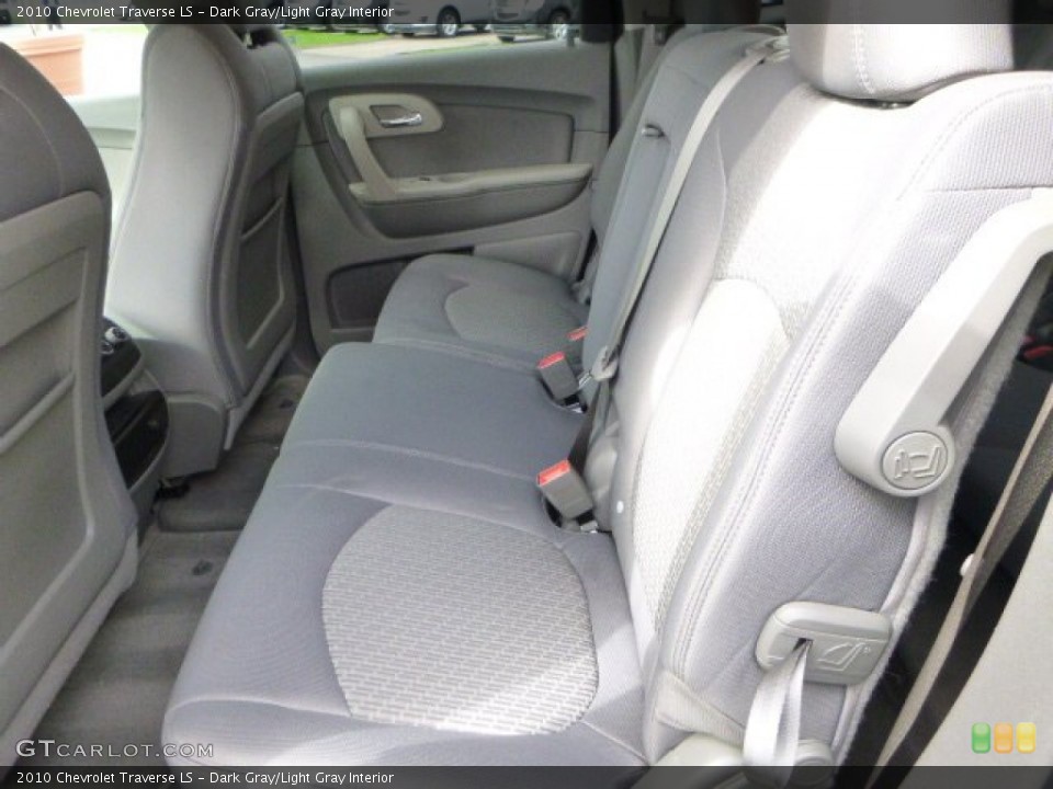 Dark Gray/Light Gray Interior Rear Seat for the 2010 Chevrolet Traverse LS #79760567