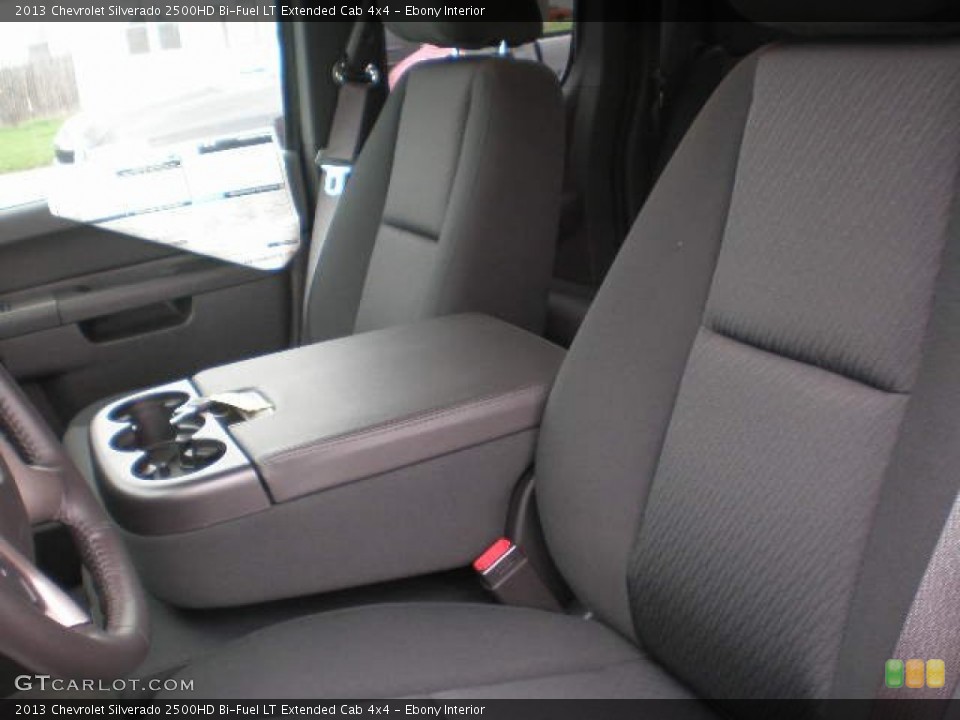 Ebony Interior Front Seat for the 2013 Chevrolet Silverado 2500HD Bi-Fuel LT Extended Cab 4x4 #79761186
