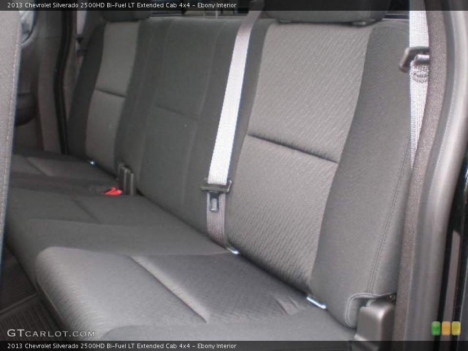 Ebony Interior Rear Seat for the 2013 Chevrolet Silverado 2500HD Bi-Fuel LT Extended Cab 4x4 #79761213