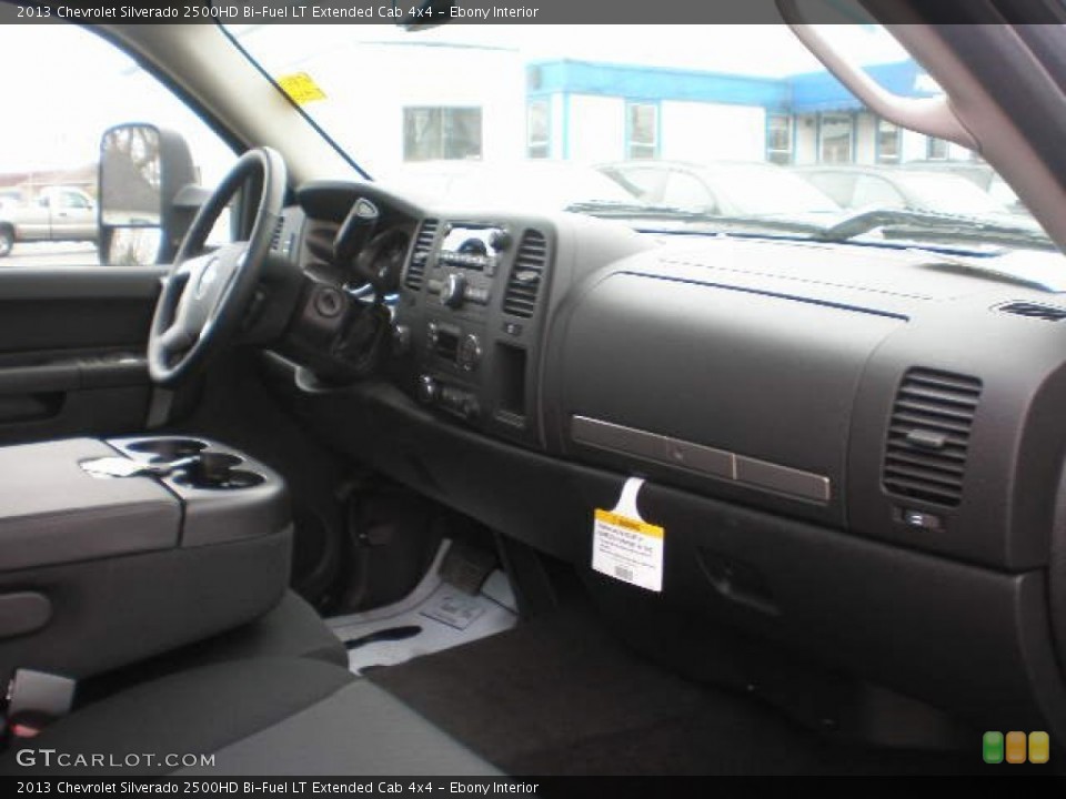 Ebony Interior Dashboard for the 2013 Chevrolet Silverado 2500HD Bi-Fuel LT Extended Cab 4x4 #79761367