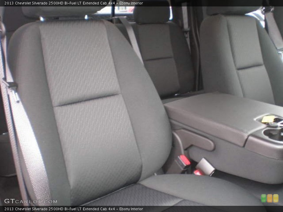 Ebony Interior Photo for the 2013 Chevrolet Silverado 2500HD Bi-Fuel LT Extended Cab 4x4 #79761376
