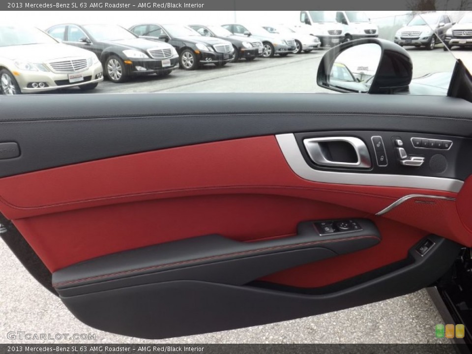 AMG Red/Black Interior Door Panel for the 2013 Mercedes-Benz SL 63 AMG Roadster #79762622