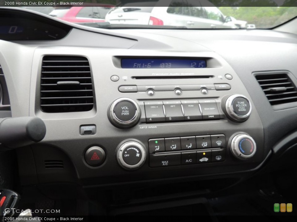 Black Interior Controls for the 2008 Honda Civic EX Coupe #79764963