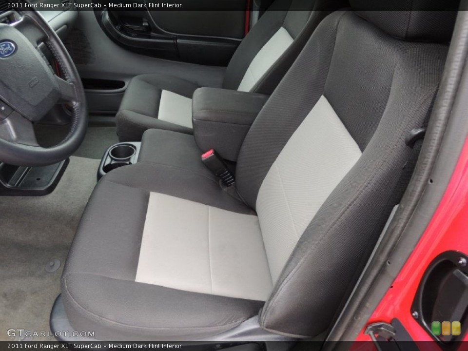 Medium Dark Flint Interior Front Seat for the 2011 Ford Ranger XLT SuperCab #79765696