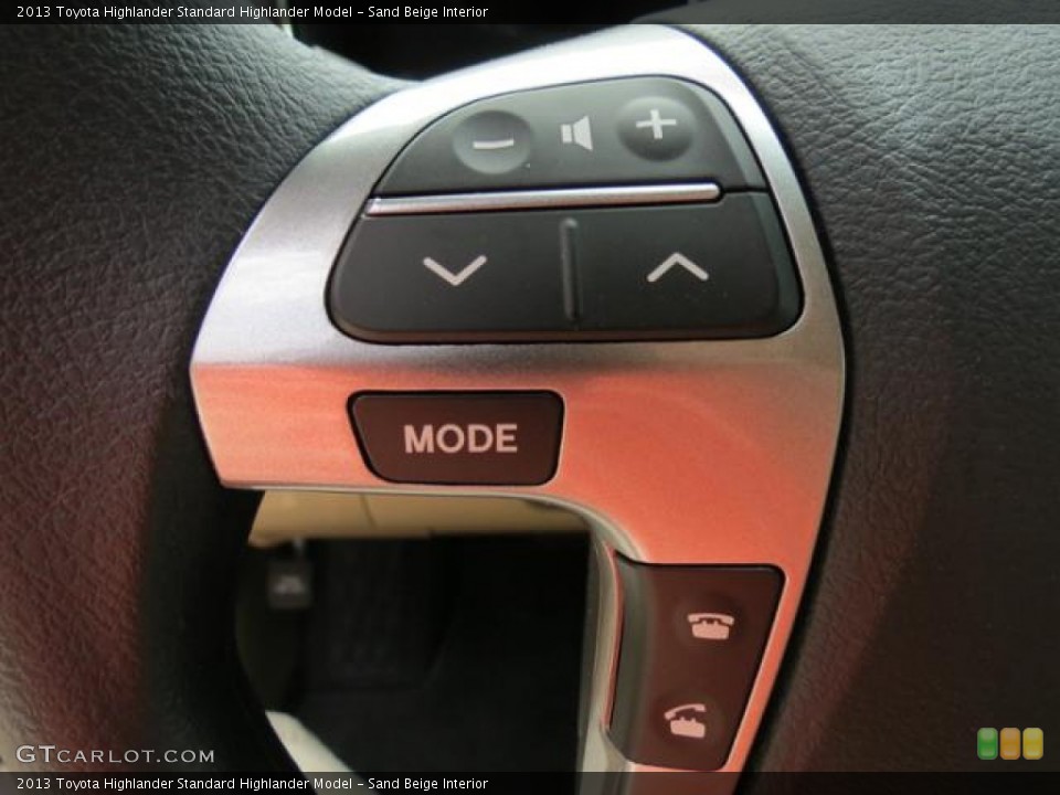 Sand Beige Interior Controls for the 2013 Toyota Highlander  #79766234