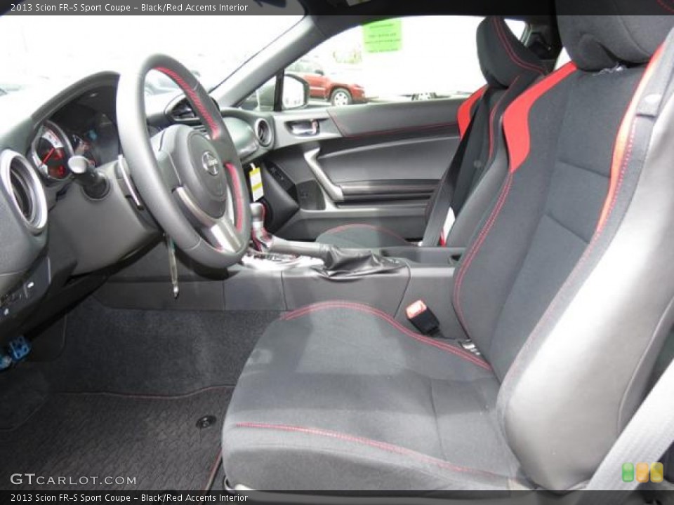 Black/Red Accents Interior Photo for the 2013 Scion FR-S Sport Coupe #79767390