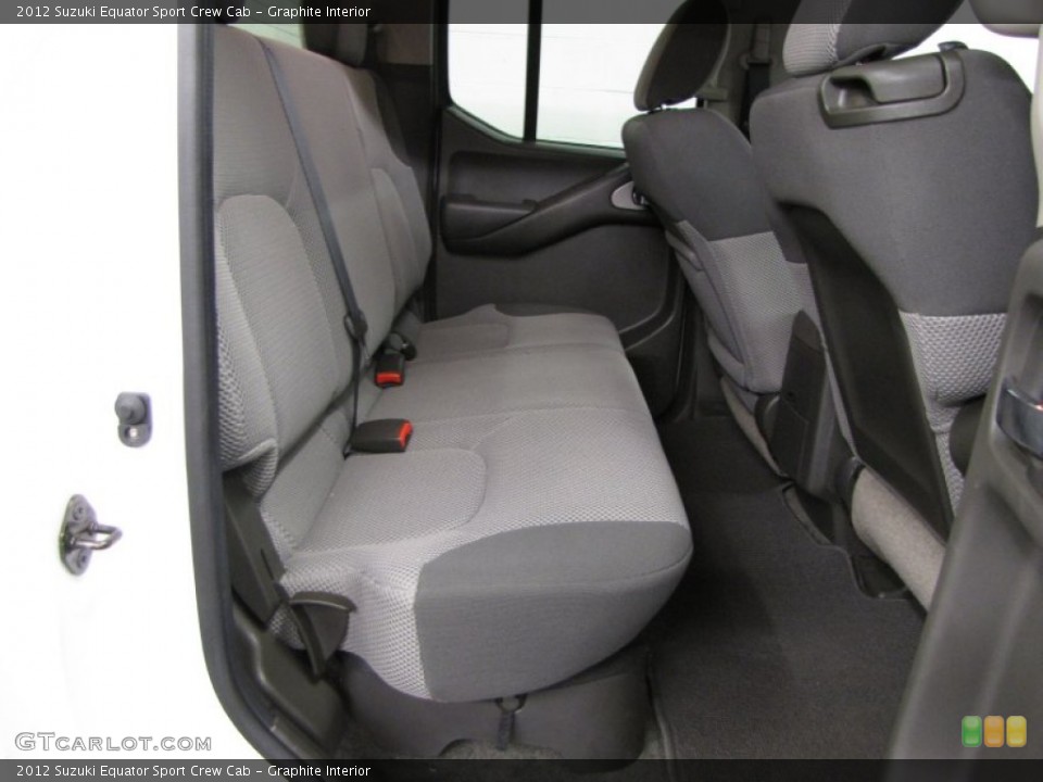 Graphite Interior Rear Seat for the 2012 Suzuki Equator Sport Crew Cab #79768486