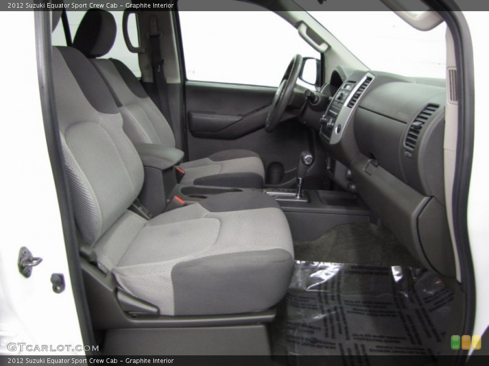 Graphite Interior Front Seat for the 2012 Suzuki Equator Sport Crew Cab #79768510