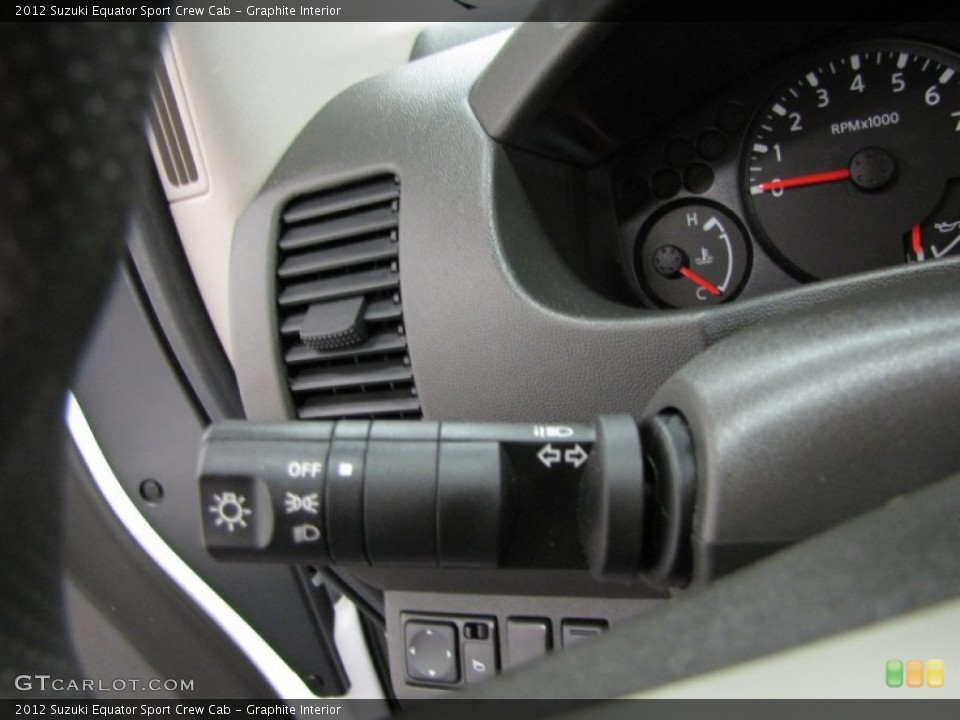 Graphite Interior Controls for the 2012 Suzuki Equator Sport Crew Cab #79768657