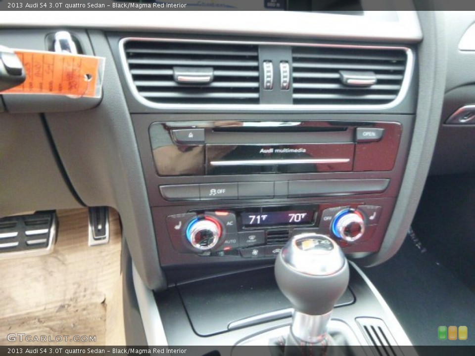 Black/Magma Red Interior Controls for the 2013 Audi S4 3.0T quattro Sedan #79772466