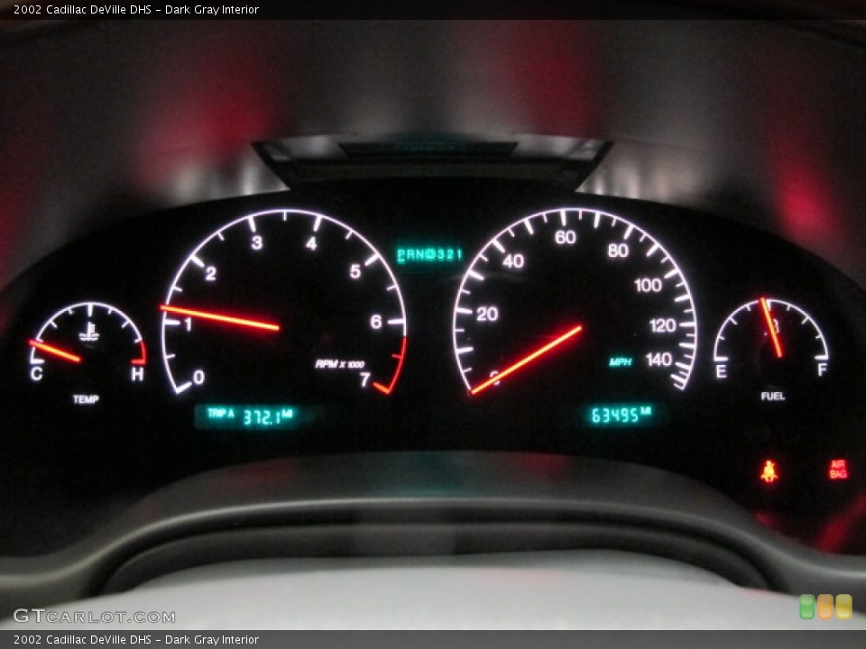 Dark Gray Interior Gauges for the 2002 Cadillac DeVille DHS #79773782