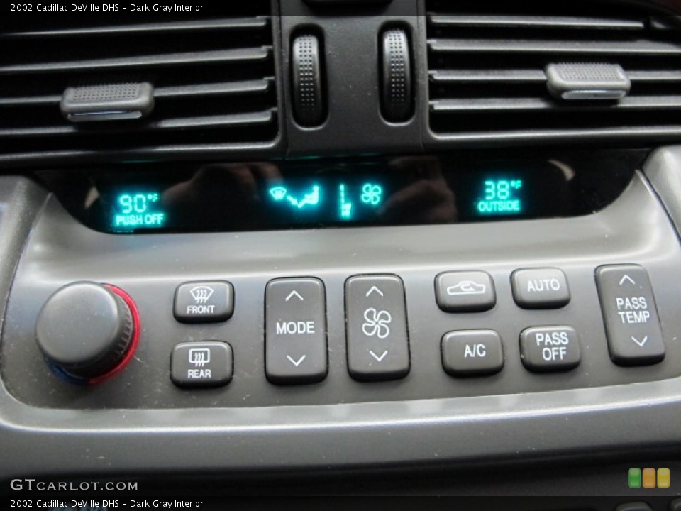 Dark Gray Interior Controls for the 2002 Cadillac DeVille DHS #79773823