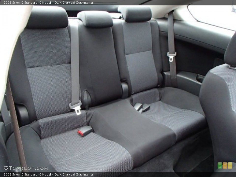 Dark Charcoal Gray Interior Rear Seat for the 2008 Scion tC  #79774489