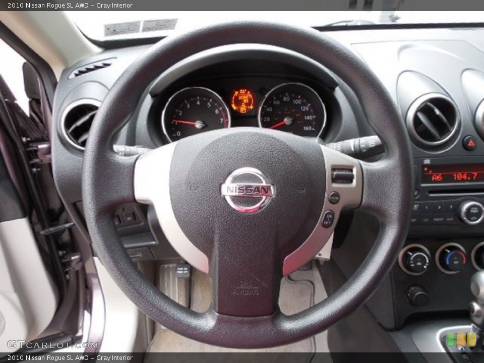 Gray Interior Steering Wheel for the 2010 Nissan Rogue SL AWD #79774910