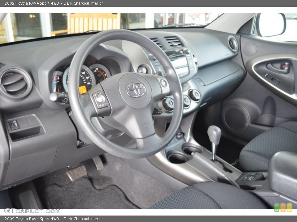Dark Charcoal Interior Dashboard for the 2009 Toyota RAV4 Sport 4WD #79774940