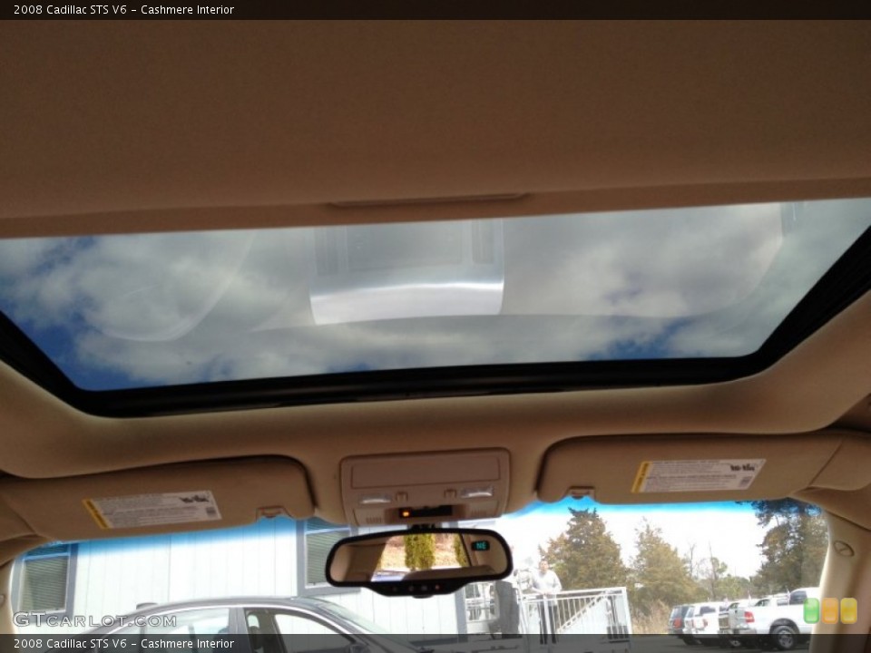 Cashmere Interior Sunroof for the 2008 Cadillac STS V6 #79775645