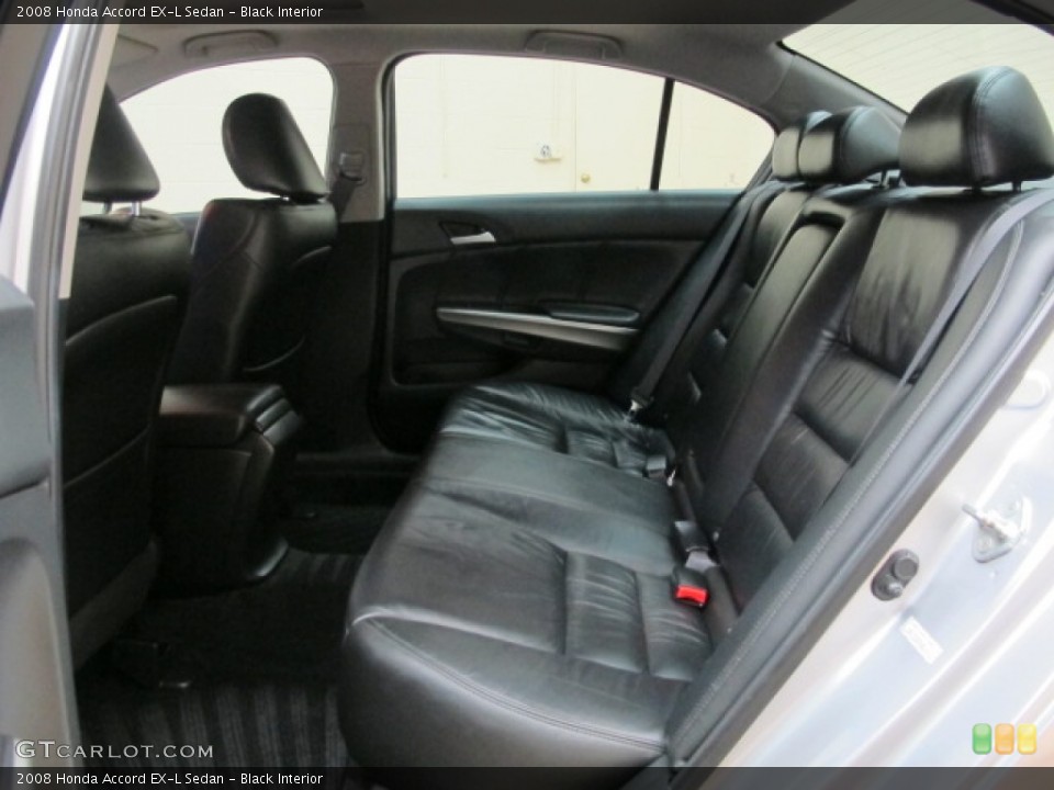 Black Interior Rear Seat for the 2008 Honda Accord EX-L Sedan #79775950