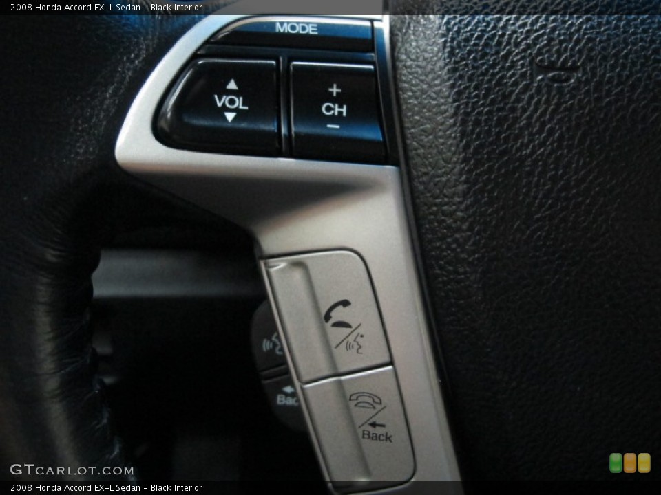 Black Interior Controls for the 2008 Honda Accord EX-L Sedan #79776245