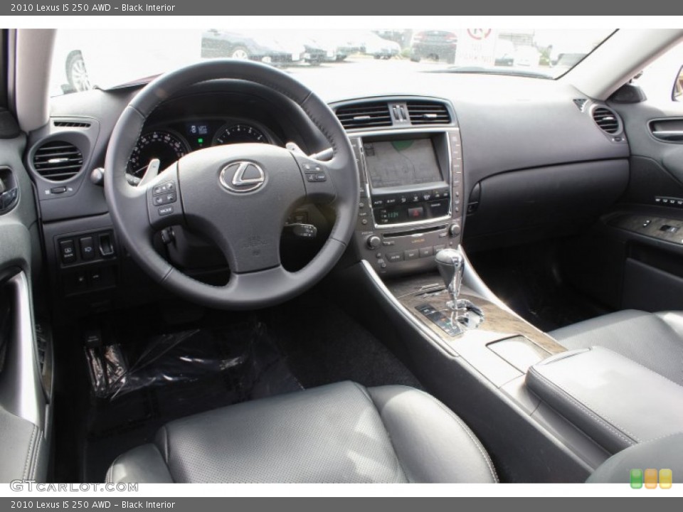 Black 2010 Lexus IS Interiors