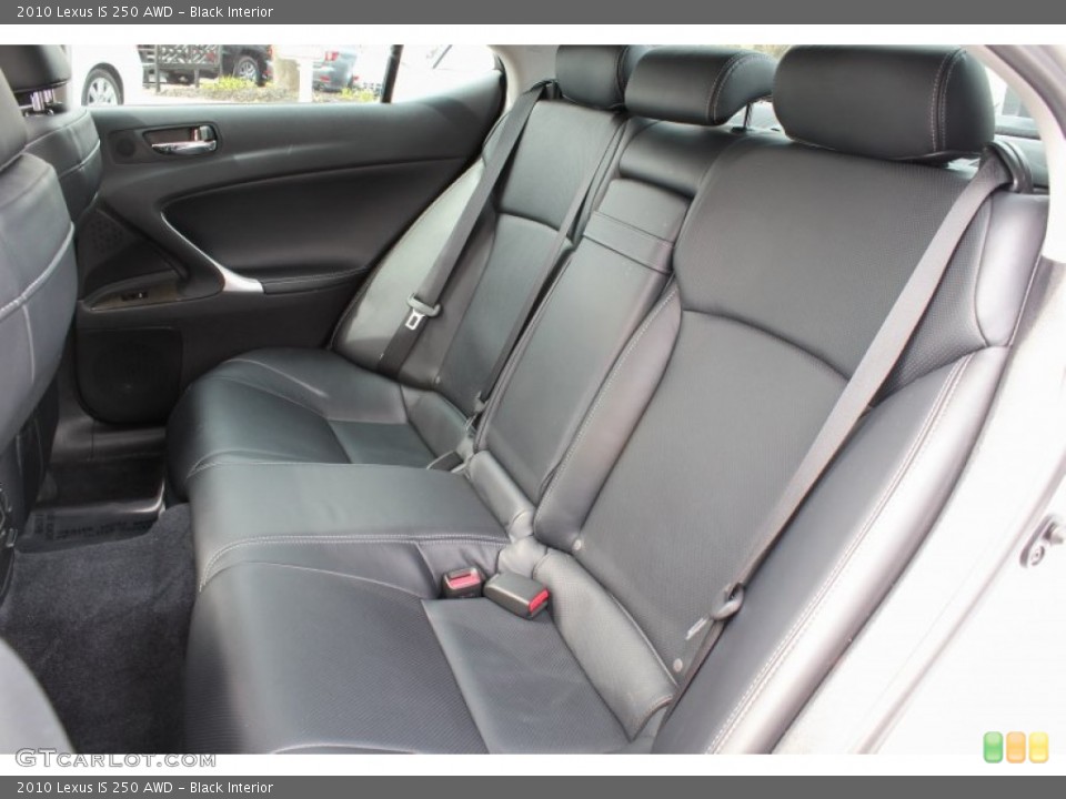 Black Interior Rear Seat for the 2010 Lexus IS 250 AWD #79778236