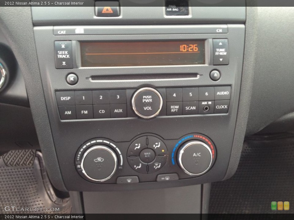 Charcoal Interior Controls for the 2012 Nissan Altima 2.5 S #79778436