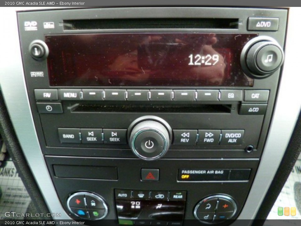 Ebony Interior Controls for the 2010 GMC Acadia SLE AWD #79778845